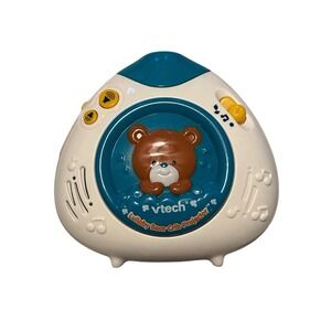 VTech Baby Lullaby Bear Crib Teddy Projector Music Nature Sounds Soother Blue